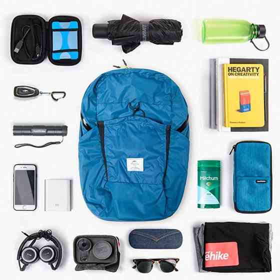 Рюкзак компактний Naturehike Ultralight NH17A017-B 22 л, чорний Київ