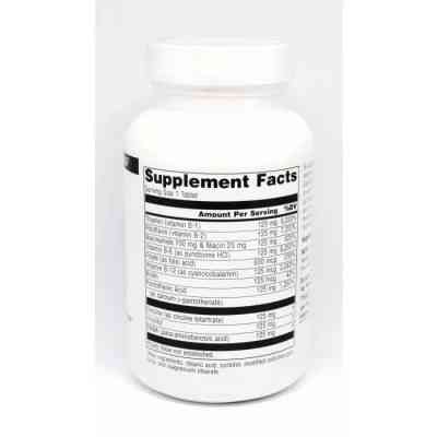 Вітамін Source Naturals Комплекс Вітамінів Групи B 125мг, 60 таблеток (SN0425) Вінниця