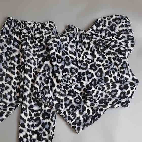 Теплий флісовий дитячий костюм лео сірий (худі з капюшоном+штани) Кам'янець-Подільський