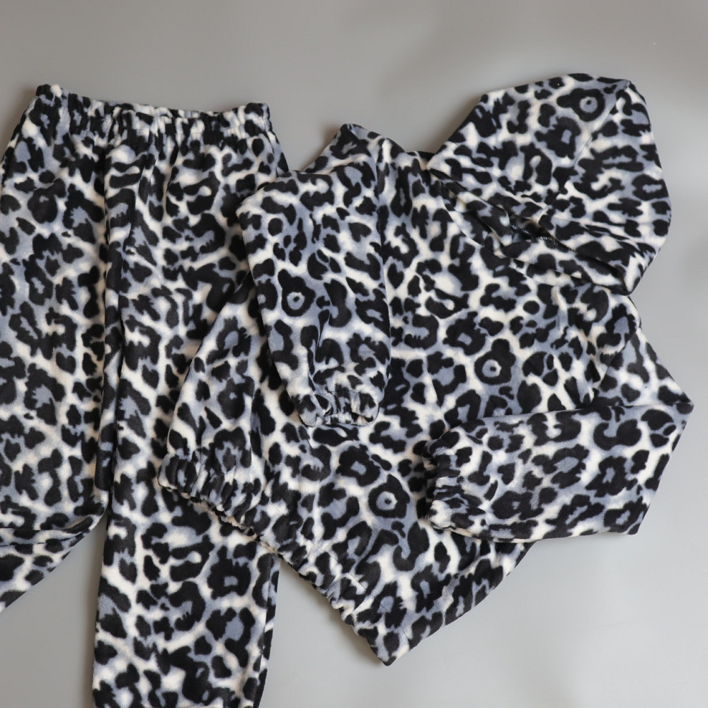 Теплый флисовый детский костюм лео серый (худи с капюшоном + штаны) Каменец-Подольский - изображение 5