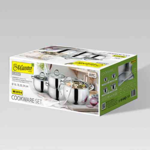 Набір каструль 8 предметів MR-3515-8 Maestro Житомир