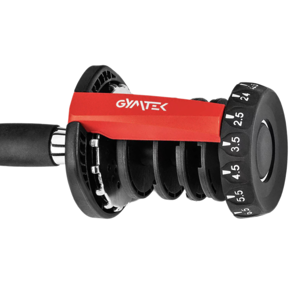 Гантель розбірна регульована Gymtek 2,5-24кг червоний Киев - изображение 10