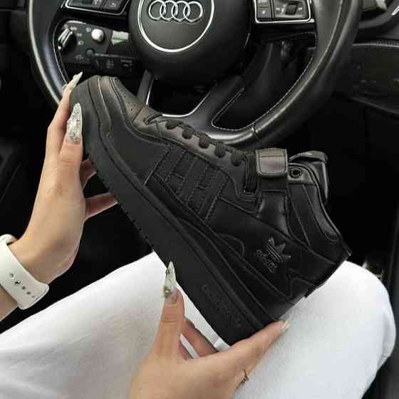 Высокие Термо Кроссовки Adidas Еврозима Кожаные Мужские Ботинки Адидас Черные (размеры: 41,42,43,44,45,46) Днепр