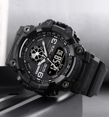 Чоловічий армійський наручний годинник Skmei 1818 Чорний Вінниця