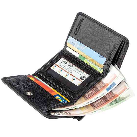 Гаманець для жінок зі шкіри ST Leather 18886 Чорний Київ