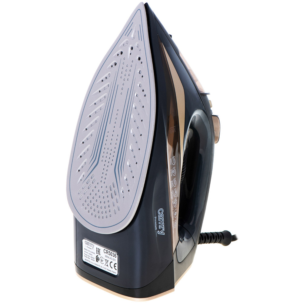 Праска Camry CR 5036 black-gold 3400Вт/ 360 мл/ кераміка/ ''Крапля-стоп''/автовимкнення/ чорна Вінниця - фото 6