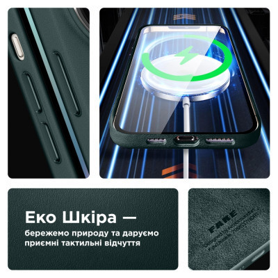 Чехол для мобильного телефона Armorstandart FAKE Leather Case Apple iPhone 12 Pro Max Shirt Green (ARM61389) Винница - изображение 3