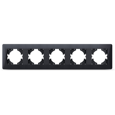 Рамка Videx BINERA чорний графіт 5 постів (VF-BNFR5H-BG) Вінниця - фото 1