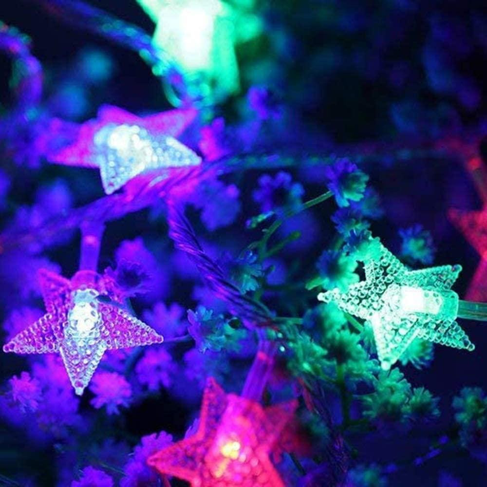 Світлодіодна гірлянда "Зірка" 10m 300LED RGB, білий провід Київ - фото 1