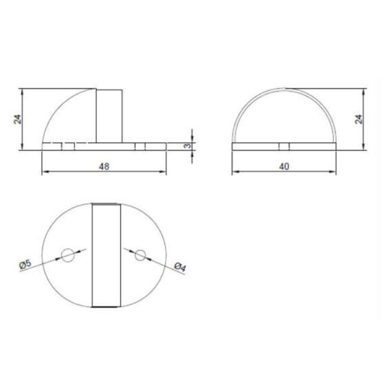 Дверной упор APECS DS-0002-S Харьков