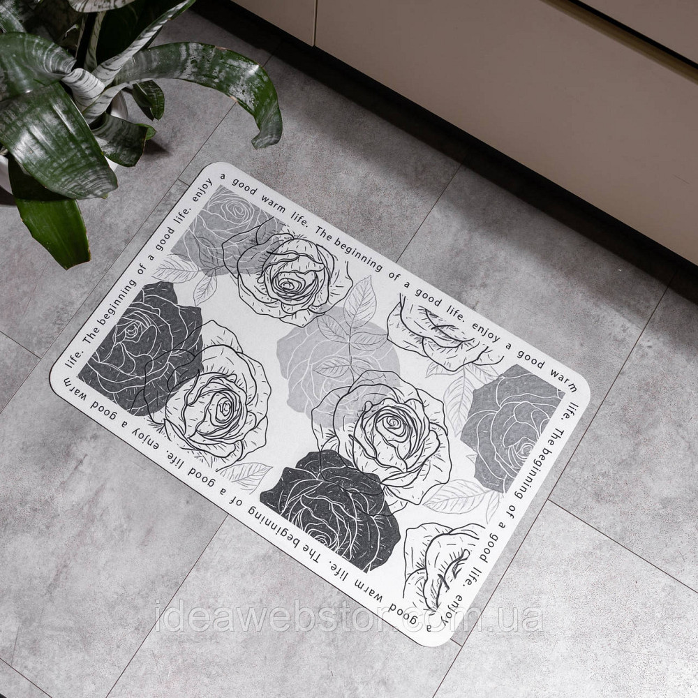 Килимок діатомітовий Rosette 58*38 см прямокутний Yiwu HP-42-96 Київ - фото 2