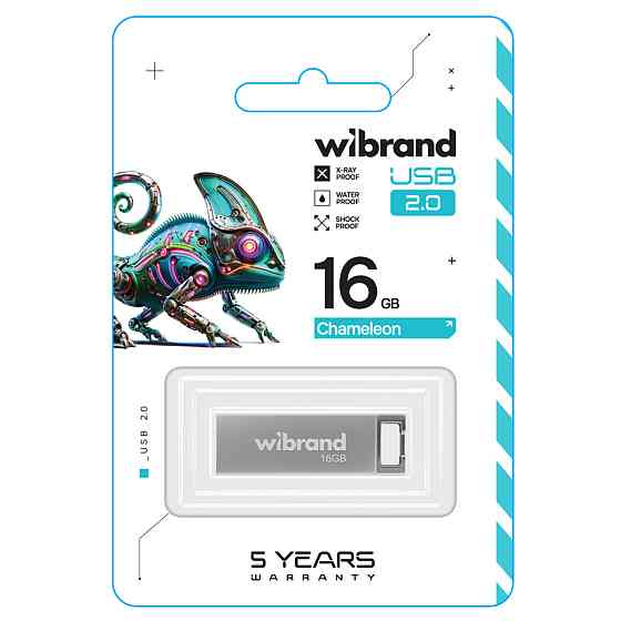 Flash Wibrand USB 2.0 Chameleon 16Gb Silver (WI2.0/CH16U6S) Киев