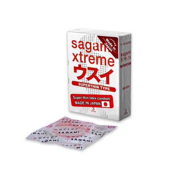 Презервативы ультратонкие SAGAMI XTREME SUPERTHIN (упаковка 3 шт) Sex Aura Киев