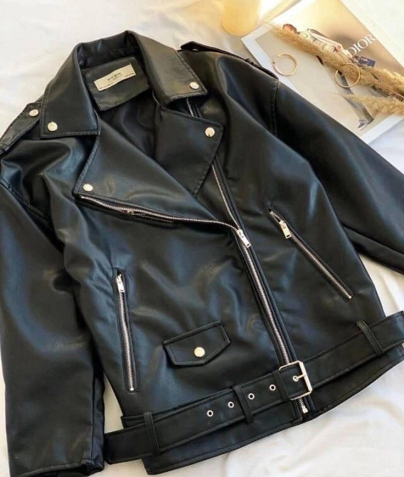 Женская куртка оверсайз Черный S Харьков - изображение 1