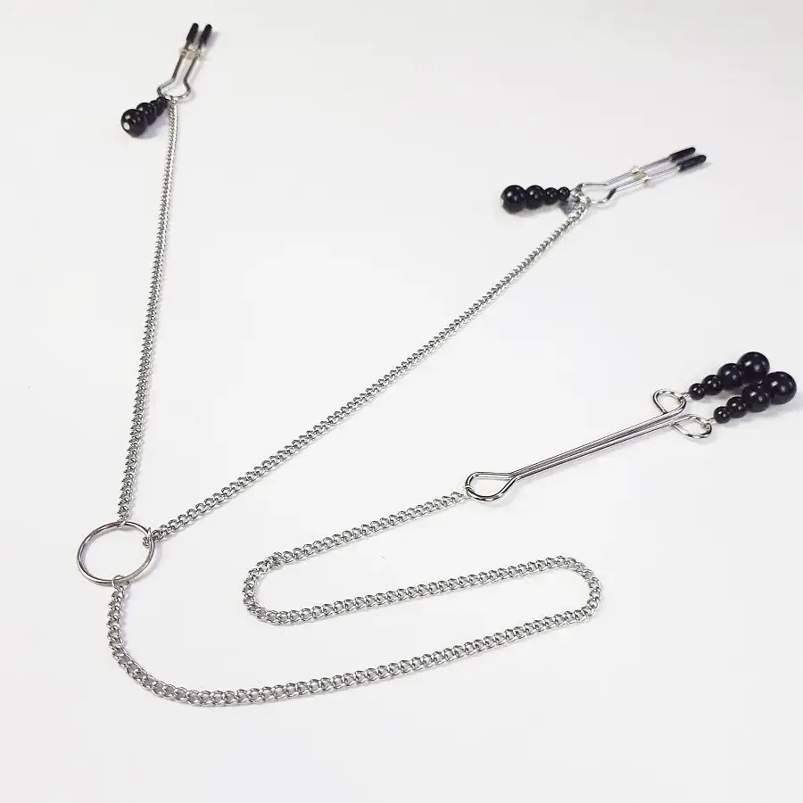 Затискач для сосків та клітора Art of Sex - Nipple and clit clamps Black Pearl Львів - фото 2