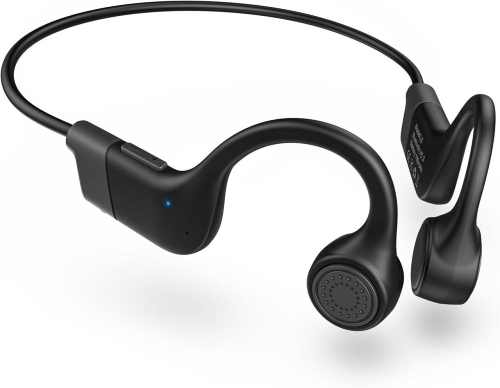 Навушники Hanmer Bone Conduction Bluetooth 5.3, бездротові спортивні навушники відкритого типу, кісткова провідність, IP55, чорні Київ - фото 1