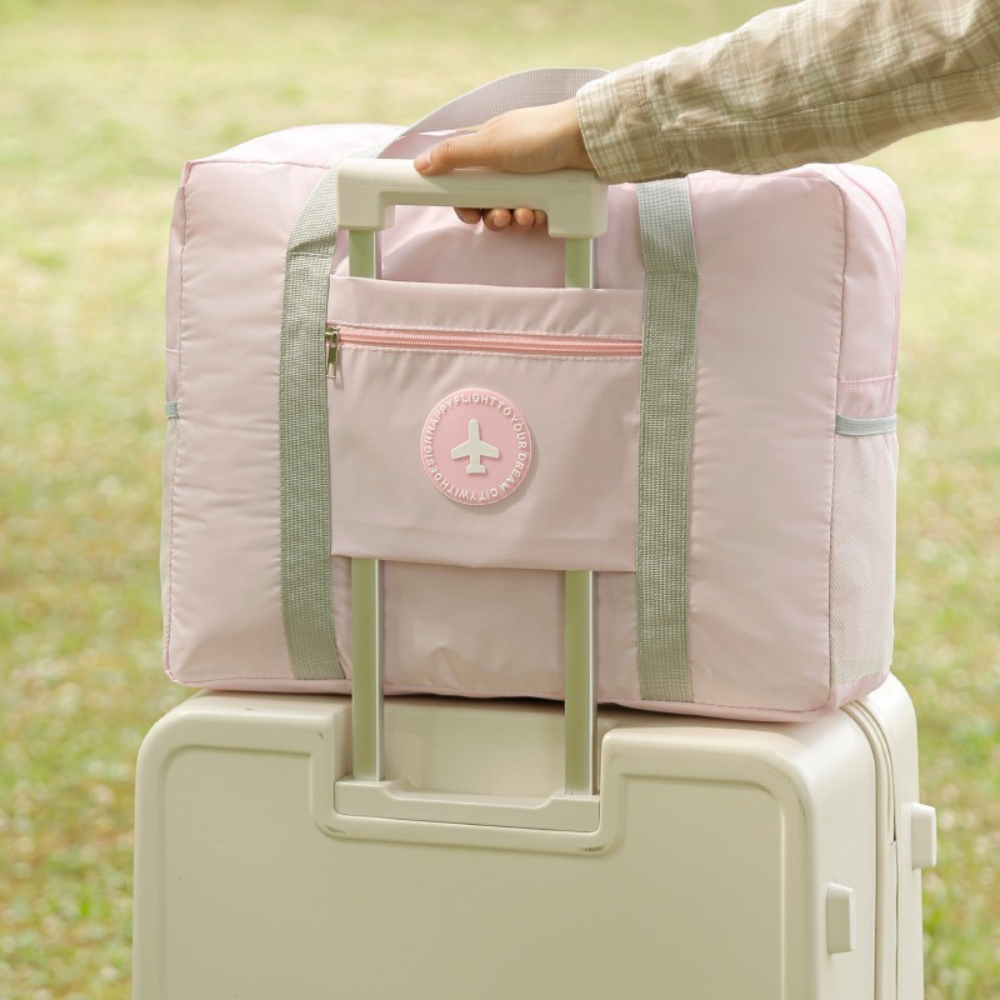 Сумка для подорожей, дорожня, портативна сумка для одягу, речей з відсіком для аксесуарів, рожева Кам'янець-Подільський - фото 7