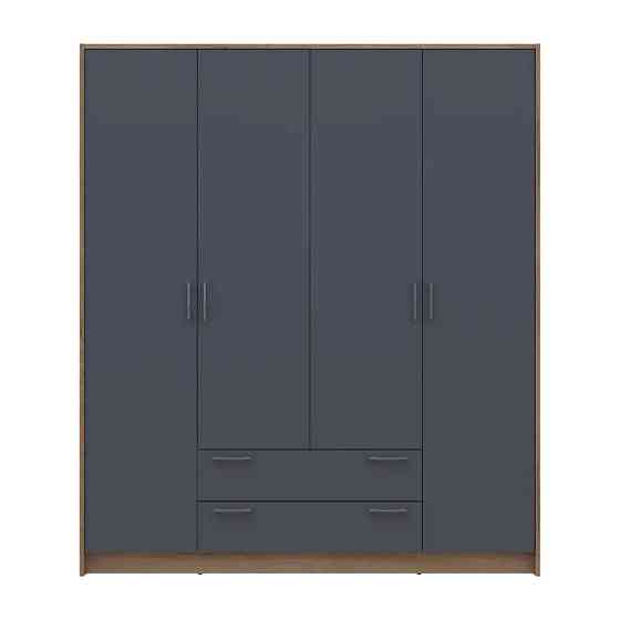 Шкаф для одежды Doros Ронди Дуб Артизан/Графит 4ДСП 160х52х195 DRS-011659 (80737824) Днепр