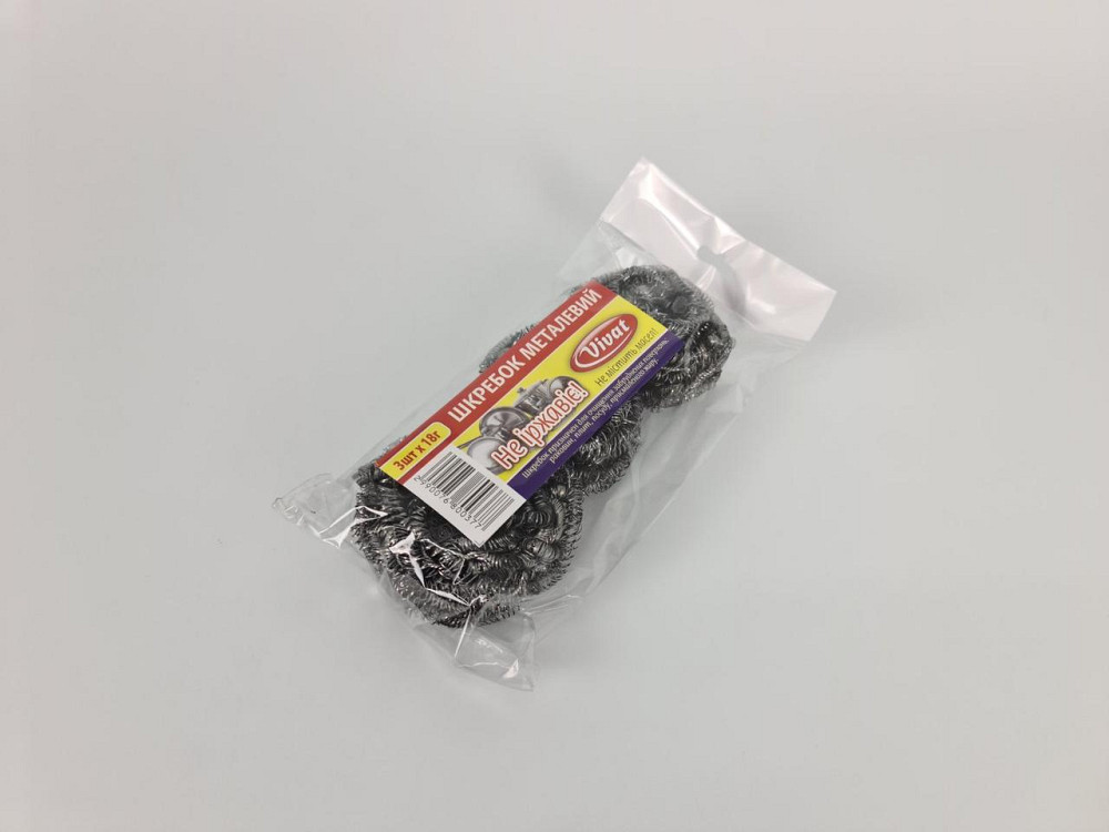 Мочалка залізна (а3*18 г) Vivat оценкування (1 пачка) Харків - фото 4