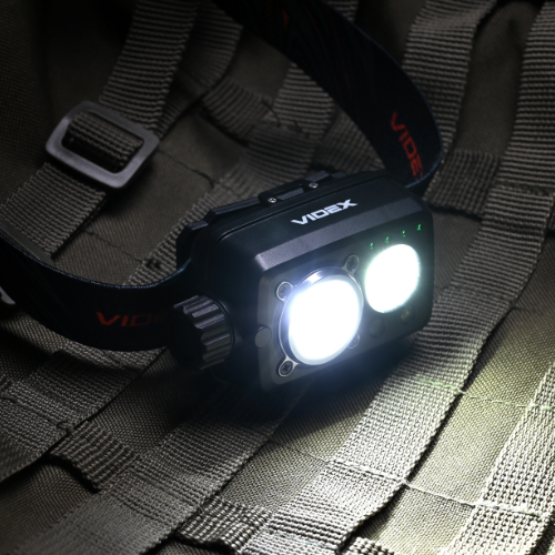 Ліхтарик LED налобний 600Lm 5000К VLF-H189 Videx Житомир
