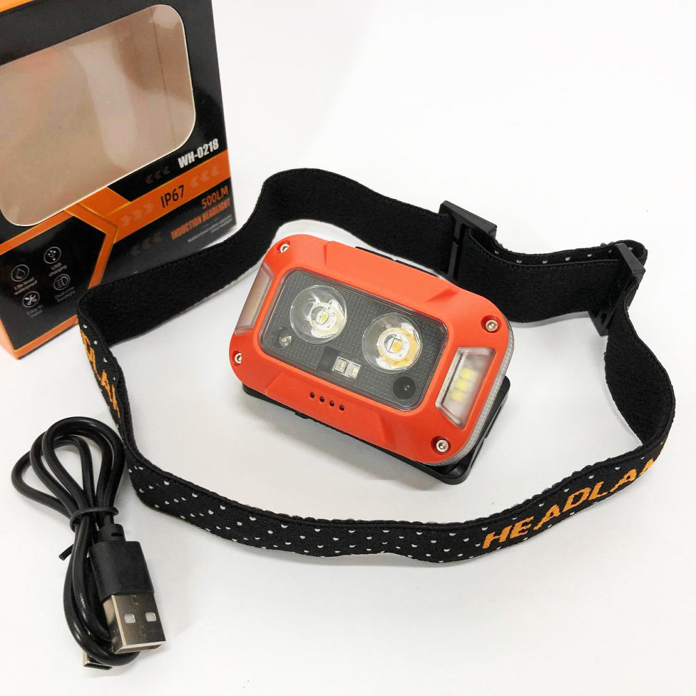 Мощный аккумуляторный налобный фонарик, Led фонарь на голову, Фонарь на голову с рассеянным светом AE-90 Львов - изображение 17