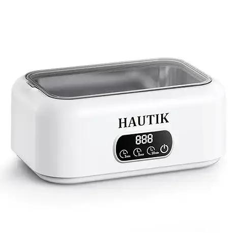 Ультразвуковой очиститель HAUTIK M9B201 700 мл, 49 кГц, цифровой таймер 180/300/600 с, для очков и украшений Киев - изображение 4