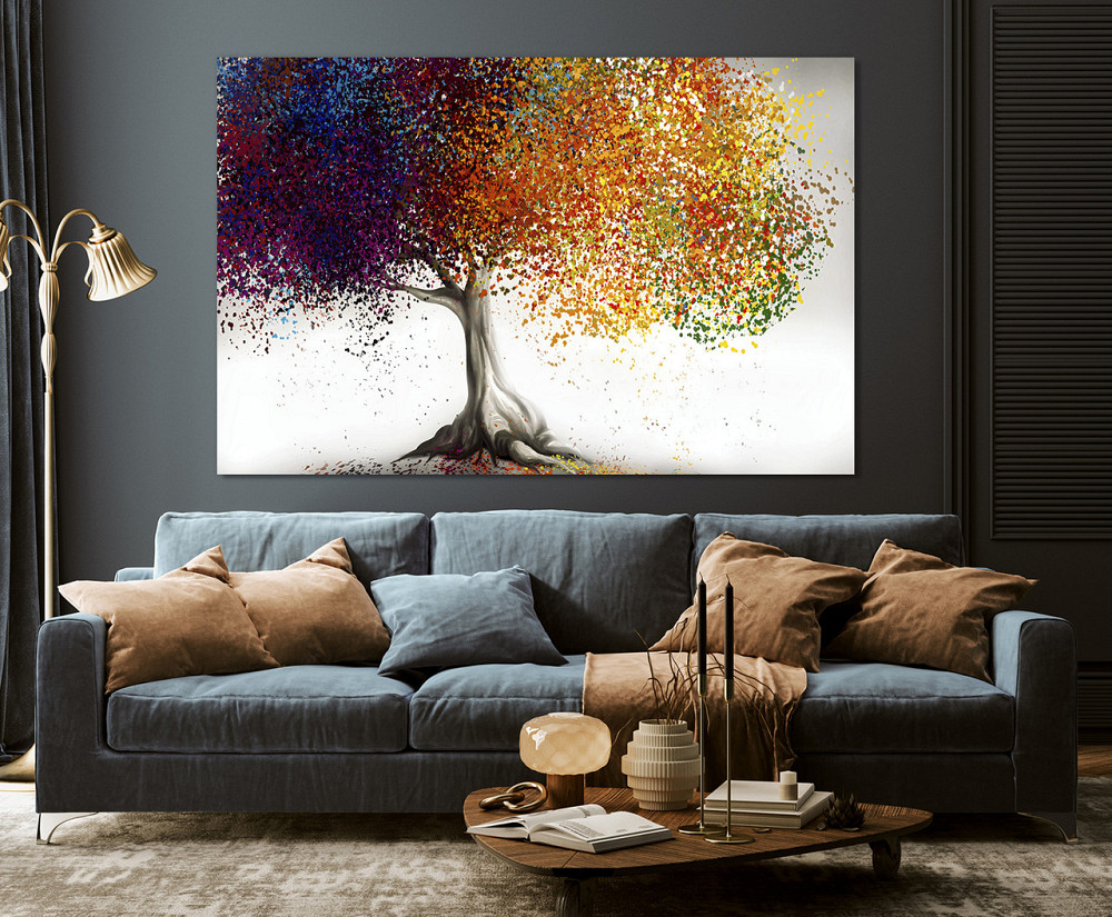 Картина холст в гостиную / спальню   Осінній пейзаж    MLP_342 90х180см Киев - изображение 3