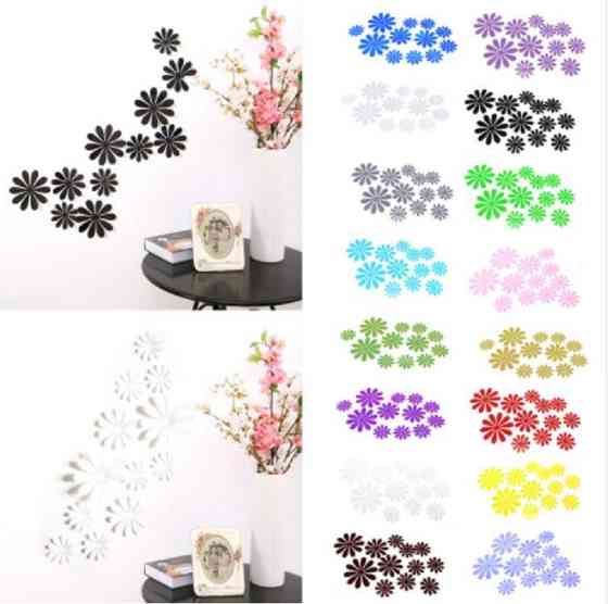 Блакитні квіти на стіну - 12шт. Київ