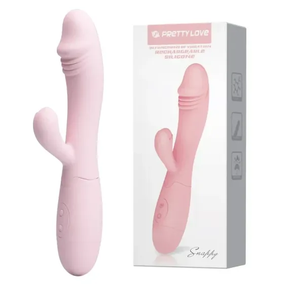 Вибратор со стимуляцией клитора SNAPPY (розовый) Sex Aura Киев