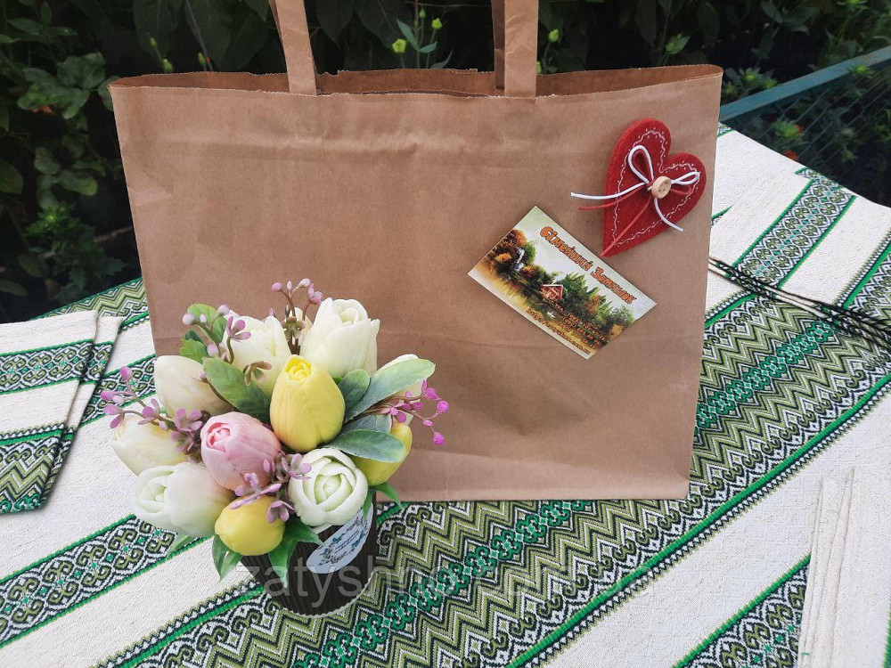 Зелена скатертина з серветками на льону машинна вишивка 230*140 Київ - фото 1