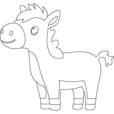 Картина по номерам ArtCraft Кінь 25х30 см (15107-AC) Винница