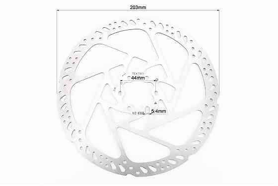 Гальмівний диск 203мм, кріпл. 6 болтів, TR203-19 Киев