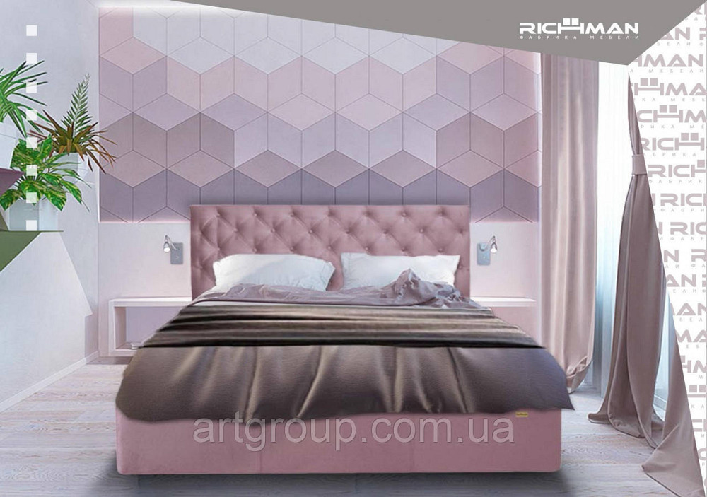 Ліжко Coventry Standart 120 х 190 см Missoni 009 Темно-сірий Дніпро - фото 14