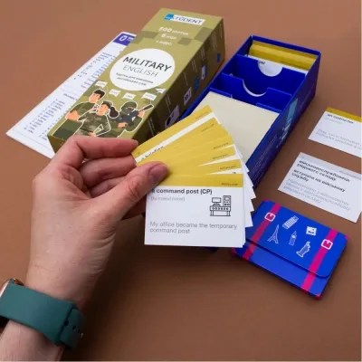 Навчальний набір English Student Картки для вивчення англійських слів Military (укр.) (591225990) Вінниця - фото 5