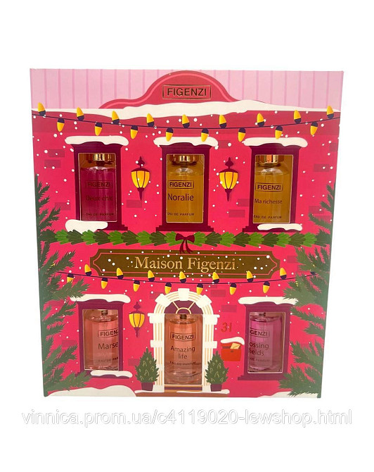 Подарочный набор парфюма Figenzi Maison 6 ароматов по 15 мл Черновцы - изображение 1