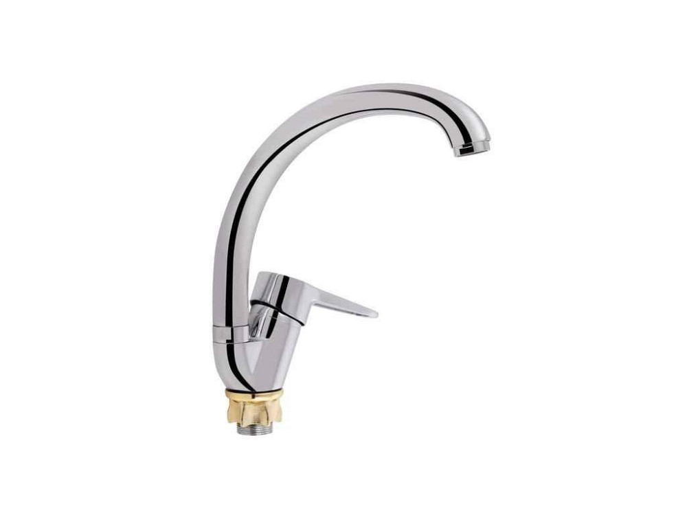 Смеситель на мойку хром для кухни Nicole 008F, Chrome (k35) LDNIC008FCRM21877 ТМ Lidz Киев - изображение 1