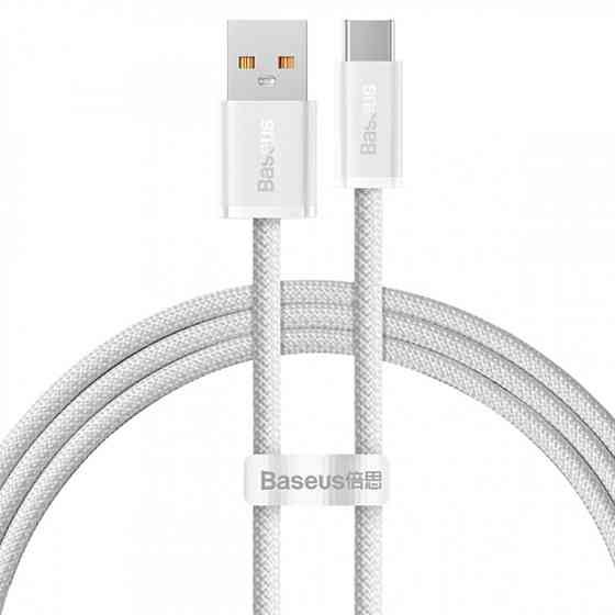 Кабель Baseus Dynamic Series Fast Charging Data Cable USB to Type-C 100W 1m White Київ
