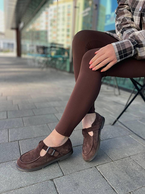 Vanessa Лофери жіночі VANESSA T-304-02 шоколадні (весна-осінь, замша натуральна) (5830) Коломыя - изображение 4