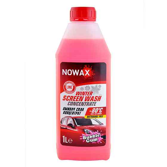 Омивач скла зимовий Nowax концентрат Бабл Гам Winter Screen Wash -80°C 1л Київ