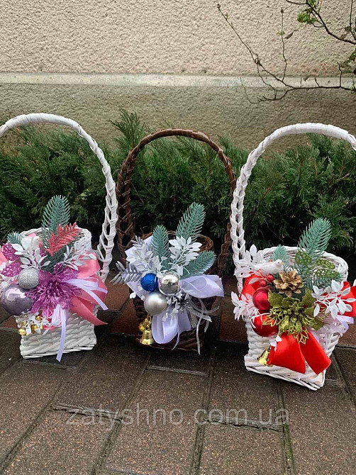 Корзина плетеная  под литровую банку белая Киев - изображение 3