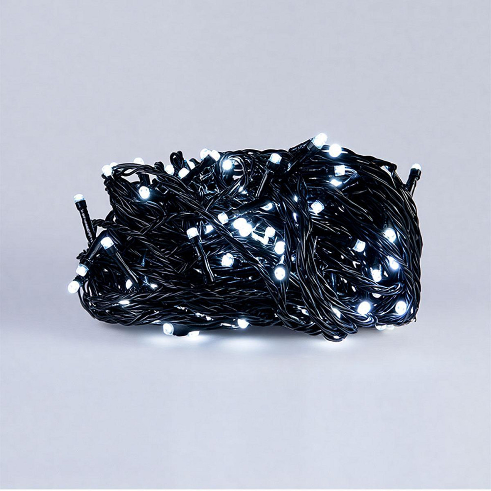 Гірлянда новорічна 22 м, 220 LED, чорний провід, біла Київ - фото 8