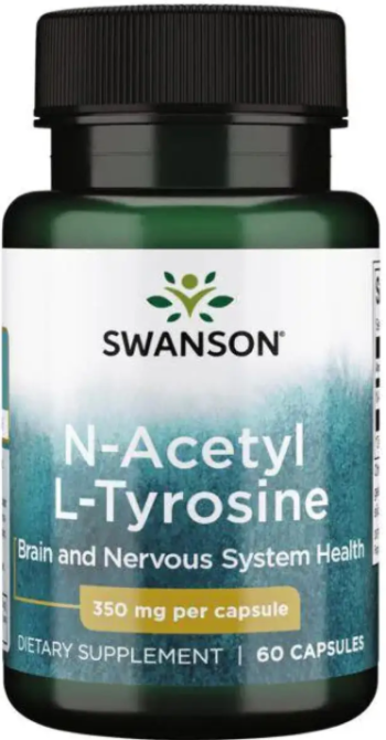 N-ацетил L-тирозин Swanson N-Acetyl L-Tyrosine 350mg 60 капс Київ - фото 3
