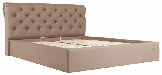 Кровать Двуспальная London Comfort 180 х 190 см Fly 2213 С подъемным механизмом и нишей для белья Светло-коричневый Киев