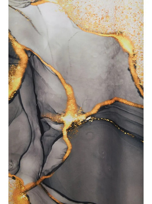 Шторка для ванной и душа с кольцами 180x180 см водоотталкивающая, шторка для душевой и ванной с крючками, мраморно-чёрный Каменец-Подольский - изображение 5