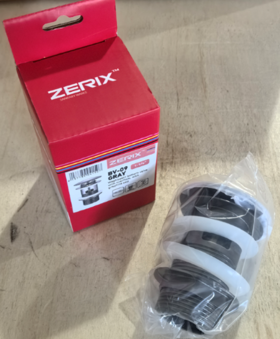 Донний клапан для раковини з переливом Zerix BV-09 GRAY 1 1/4" автоматичний Click-Clack (Колір графіт) (MY0415)   ( 29035 ) Харків - фото 13