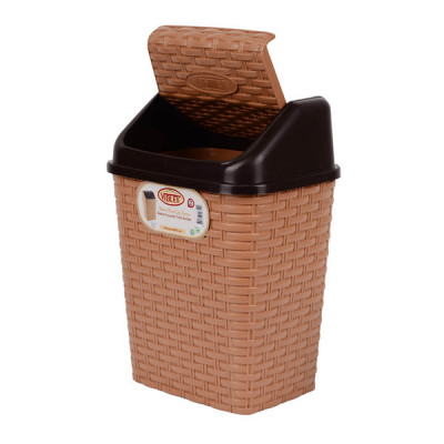 Контейнер для сміття Violet House 0752 Ротанг Cream 10 л (0752 Роттанг CREM 10 л) Вінниця - фото 2