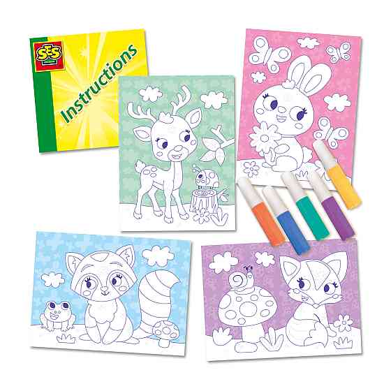 Набір для творчості з кольоровим піском – Лісові тварини Дніпро