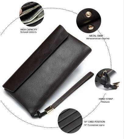 Клатч унисекс Vintage 14903 Коричневый Киев - изображение 6