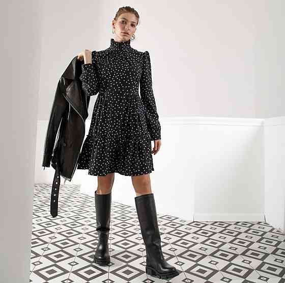 Високі чоботи на зиму жіночі з натуральної шкіри на низькому ходу чорні р. 38, 40, 41 / Стильні Коломия