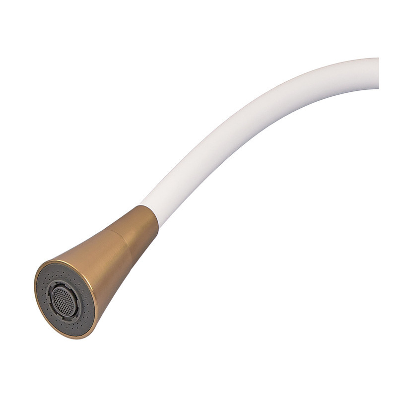 Змішувач для кухні Mixxus Etna 014-T (NUT) Brushed Gold Refl.White (Матове золото+силіконовий вилив білий) (MI8423)   ( 22678 ) Харьков - изображение 4